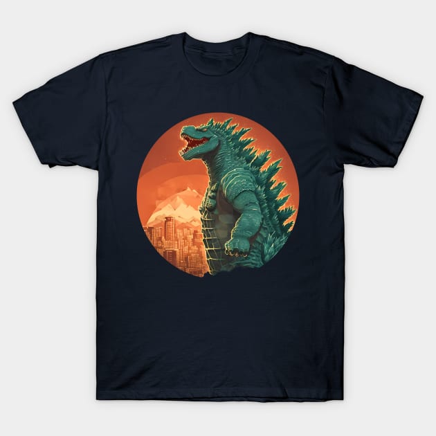 King of Kaiju Godzilla minus one T-Shirt by Fadedstar